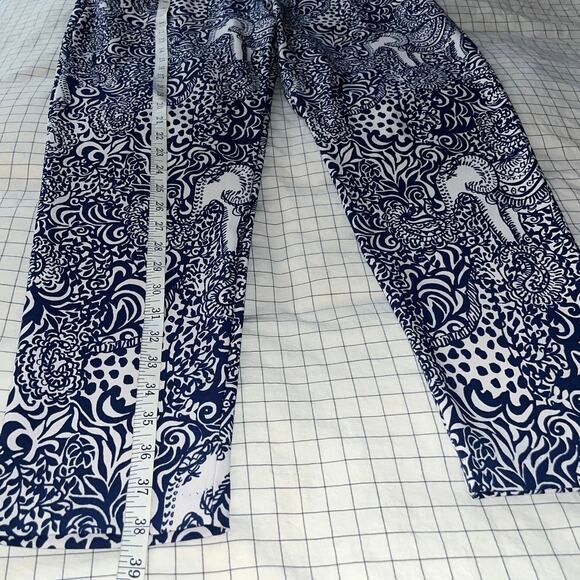 Lilly Pulitzer Luxletic Corso Pants in High Tide Navy Purrfect Set Golf - Picture 5 of 9